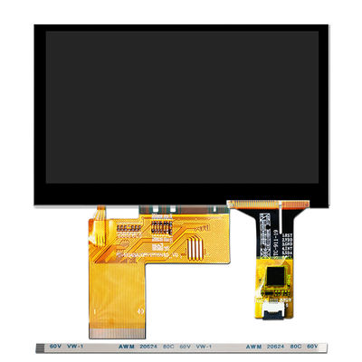 800x480 4.3 بوصة TFT LCD وحدة عرض شاشة سعوية تعمل باللمس وحدة Pcap مراقب