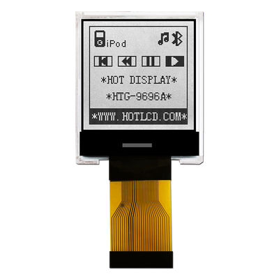 96X96 جرافيك COG LCD SSD1848 | شاشة FSTN + مع إضاءة خلفية بيضاء / HTG9696A
