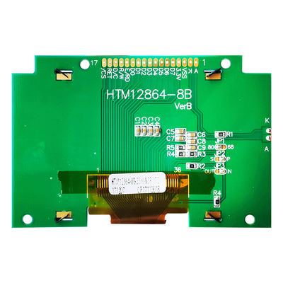 شاشة عرض LCD رسومية 128X64 SPI ، ST7565R شاشة LCD صفراء 128x64