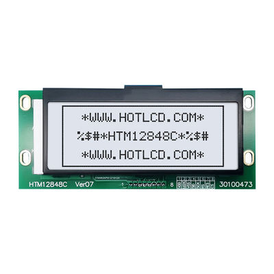 وحدة شاشة LCD للرسومات بحجم 128 × 48 مع واجهة SPI HTM12848C