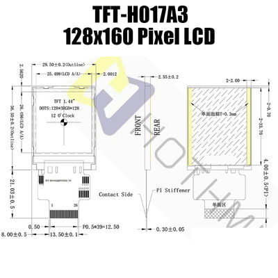 1.44 بوصة شاشة LCD وحدة TFT شاشة 128x160 TFT شاشة ملونة