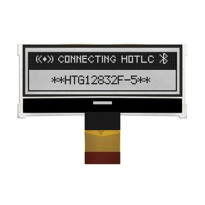 128X32 جرافيك COG LCD ST7565R | شاشة FSTN + مع إضاءة خلفية بيضاء / HTG12832F-5