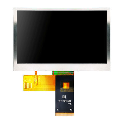 4.3 بوصة 480x272 MCU درجة حرارة واسعة LCD IPS وحدة العرض