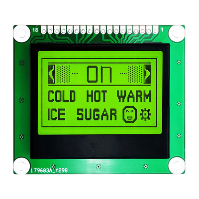 128X64 Dots Graphic FSTN COB LCD Module مع إضاءة خلفية بيضاء