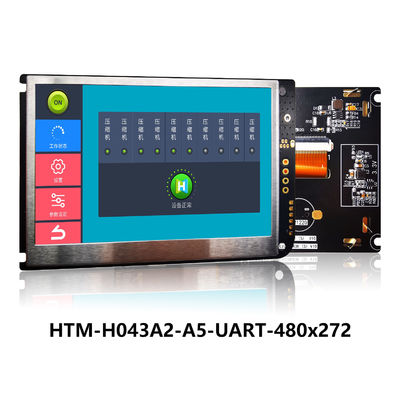 4.3 بوصة UART TFT LCD 480x272 شاشة TFT MODULE PANEL مع لوحة تحكم LCD